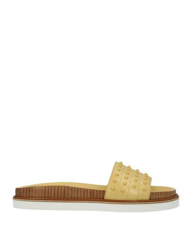 Tod's Woman Sandals Pastel yellow Size 5 Leather | YOOX (US)