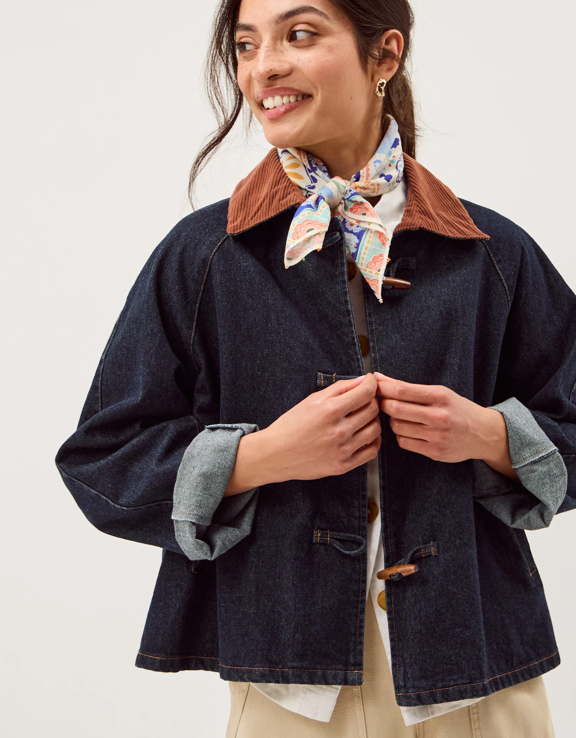 Kit Denim Barn Jacket Blue | Monsoon (UK)