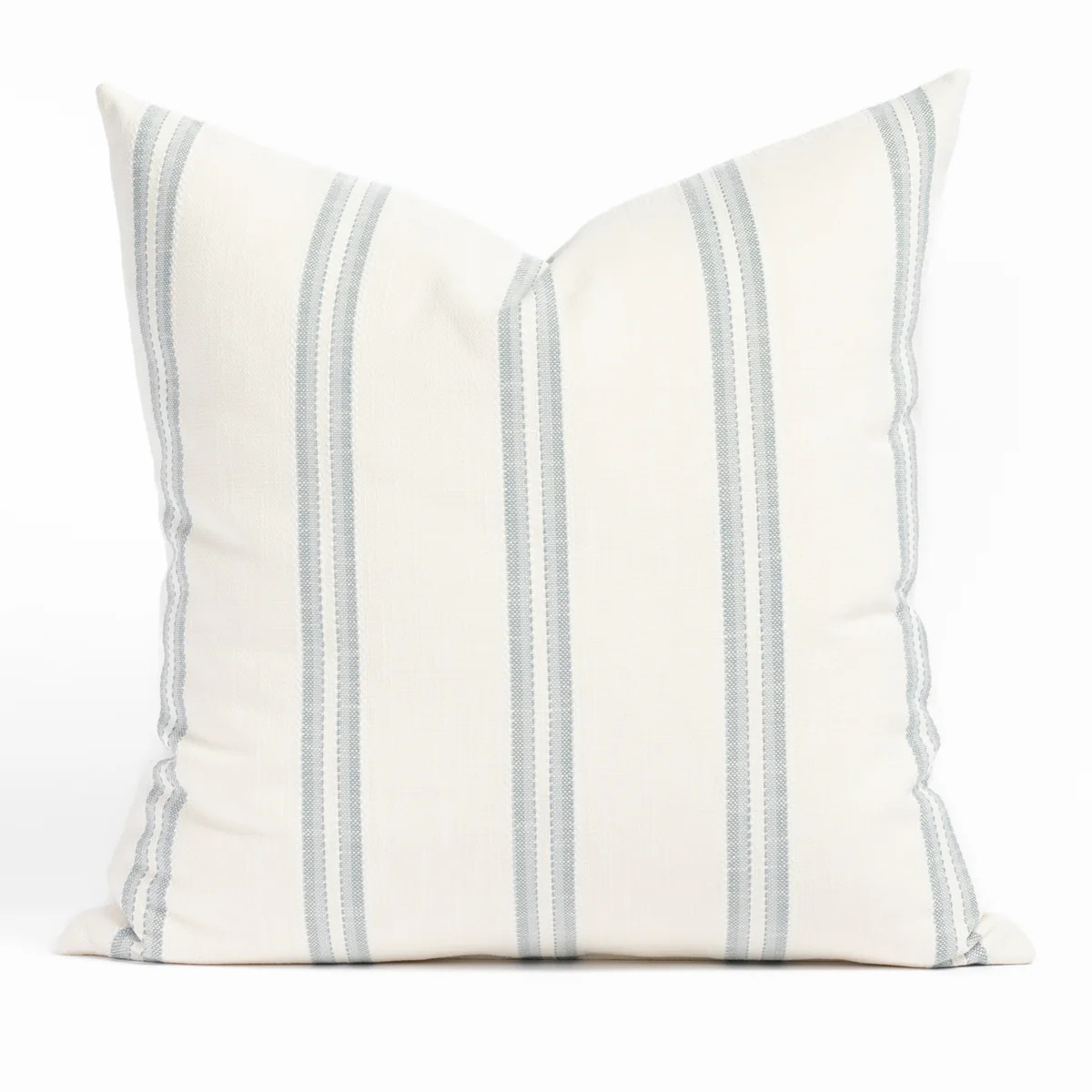 Riviera Stripe 22x22 Indoor/Outdoor Pillow, Mist | Tonic Living