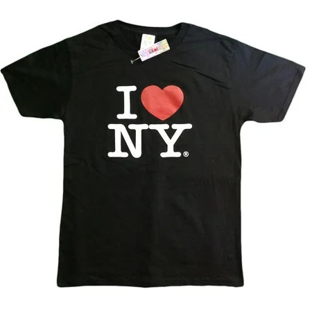 I Love NY New York Short Sleeve Screen Print Heart T-Shirt Black 2Xl | Walmart (US)