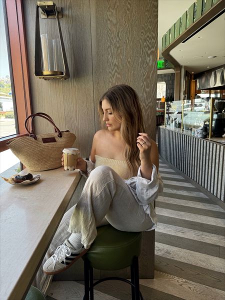 Spring coffee date outfit ✨🤍

#LTKfindsunder100 #LTKshoecrush #LTKitbag