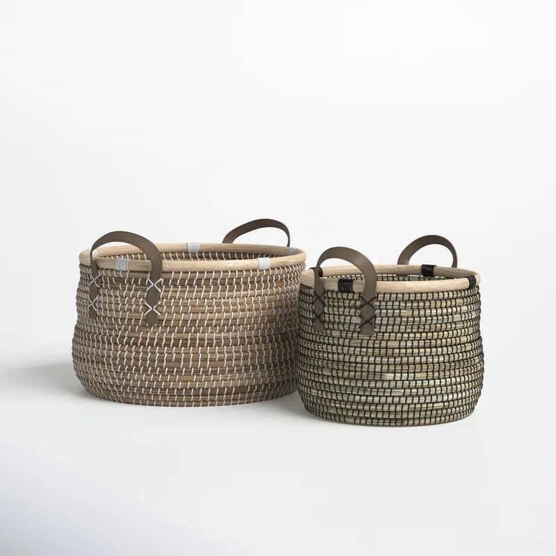 2 Piece Seagrass Basket Set | Wayfair Professional
