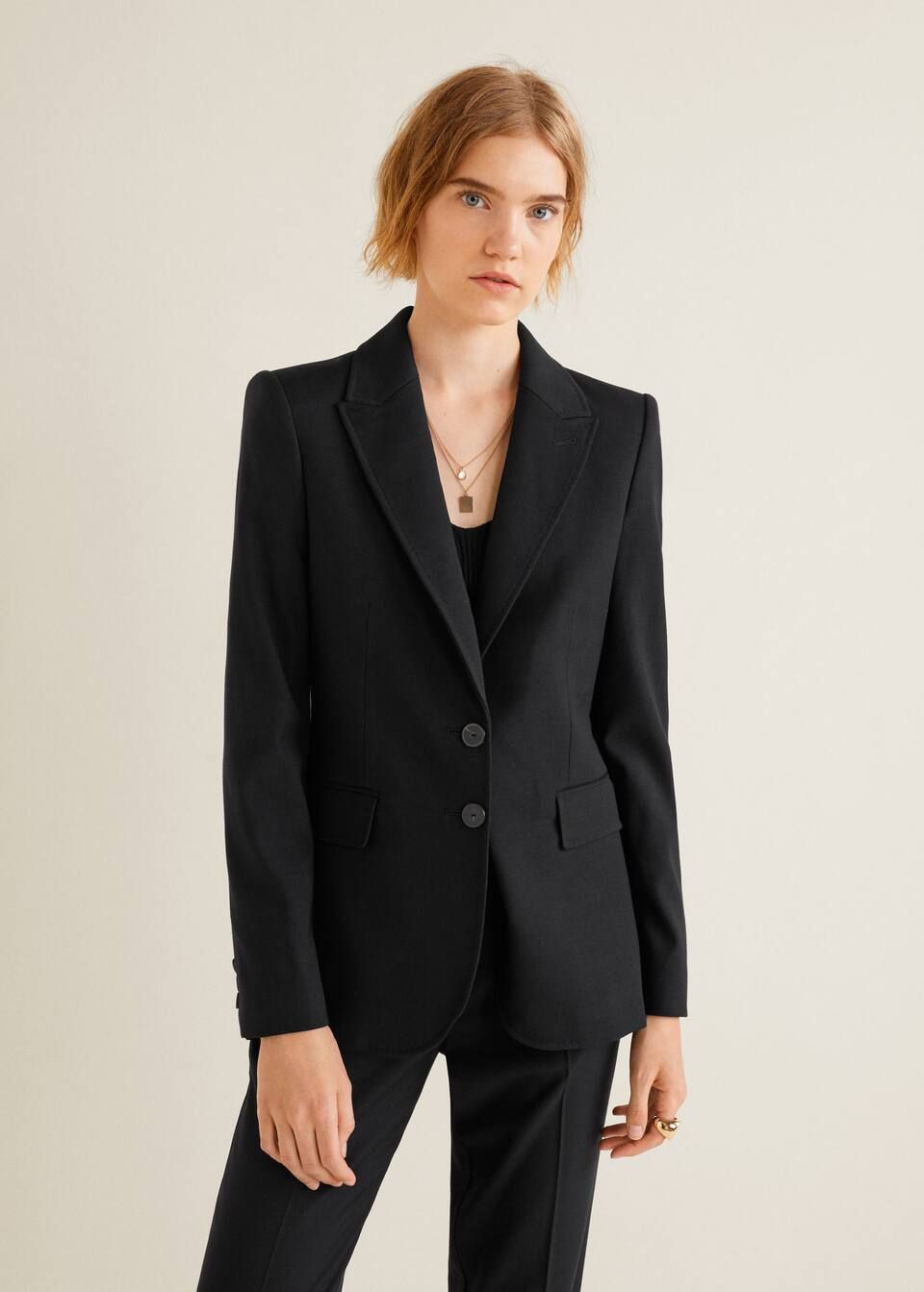 Pockets structured blazer - f foBlazers Women | MANGO (US)