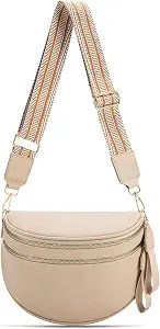 Leather Crossbody Bag Bum Bag for Women Large Sling Bag Cross Body Purse Shoulder Handbag Fanny P... | Amazon (US)