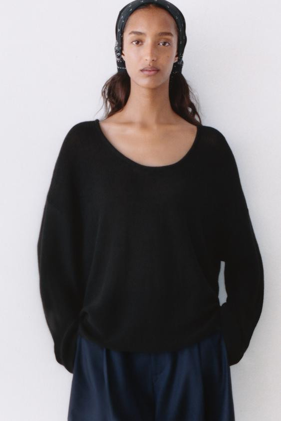 ROUND NECK KNIT JUMPER | Zara UK