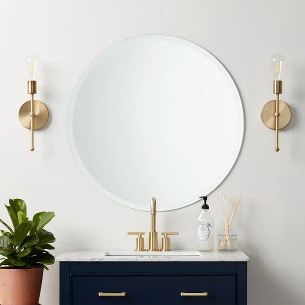 Myndi Round Wall Mirror | Wayfair North America