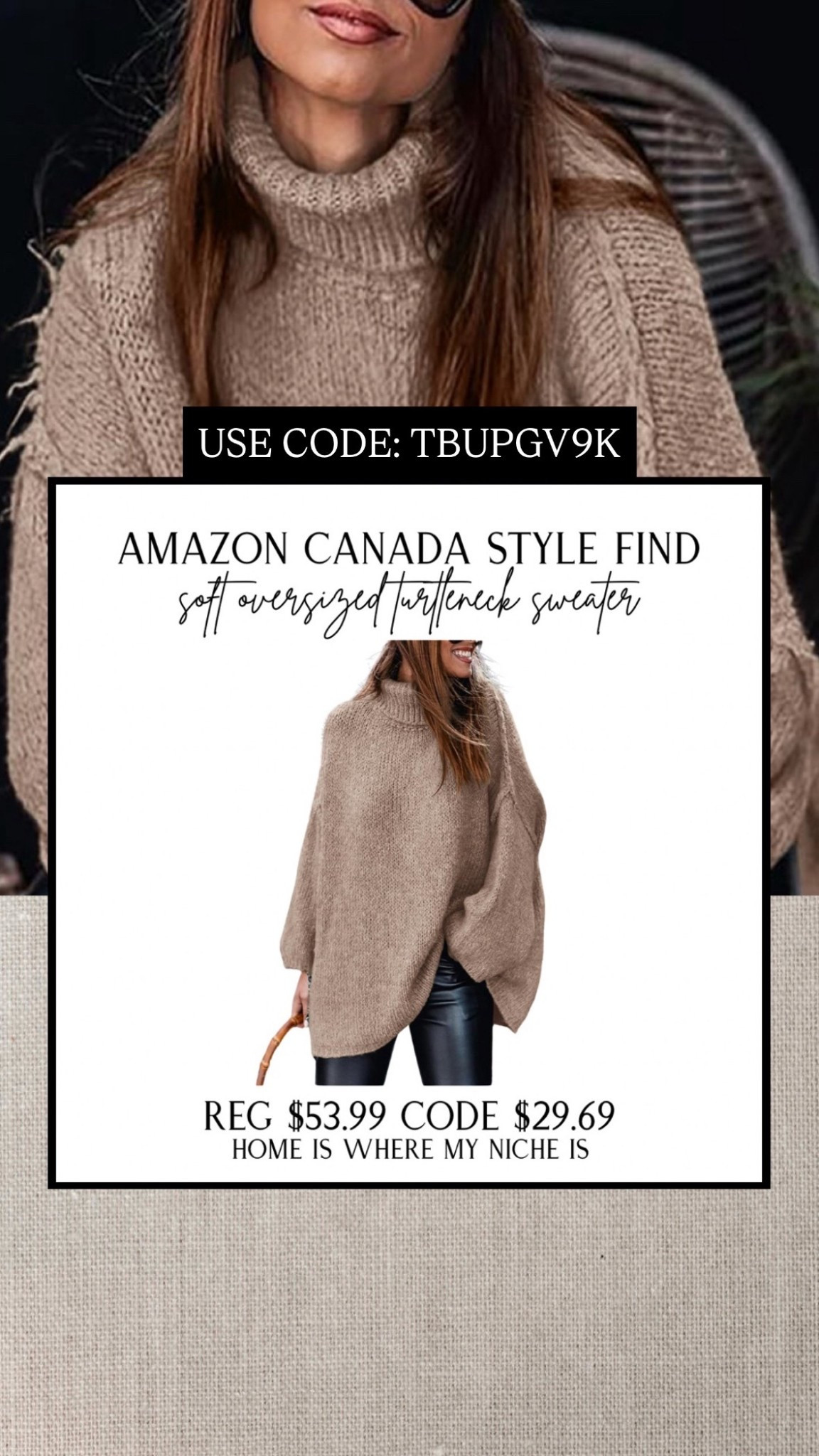 S T Y L E / soft oversized turtleneck sweater. Available in 11 colors, but it’s the khaki for me 

Amazon Canada | Fall Outfit 

#LTKcanada #LTKstyletip #LTKmidsize