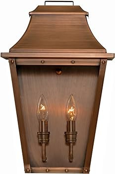 Acclaim Lighting 8424CP | Vintage Solid Copper Two Light Dimmable Wall Mounted Outdoor Wet Rated ... | Amazon (US)