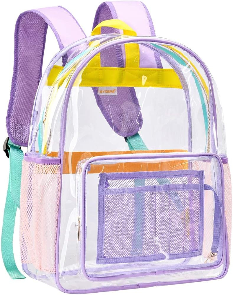 Clear Backpack Heavy Duty TPU See Through Transparent Backpack with Reinforced Strap & Large Capa... | Amazon (US)