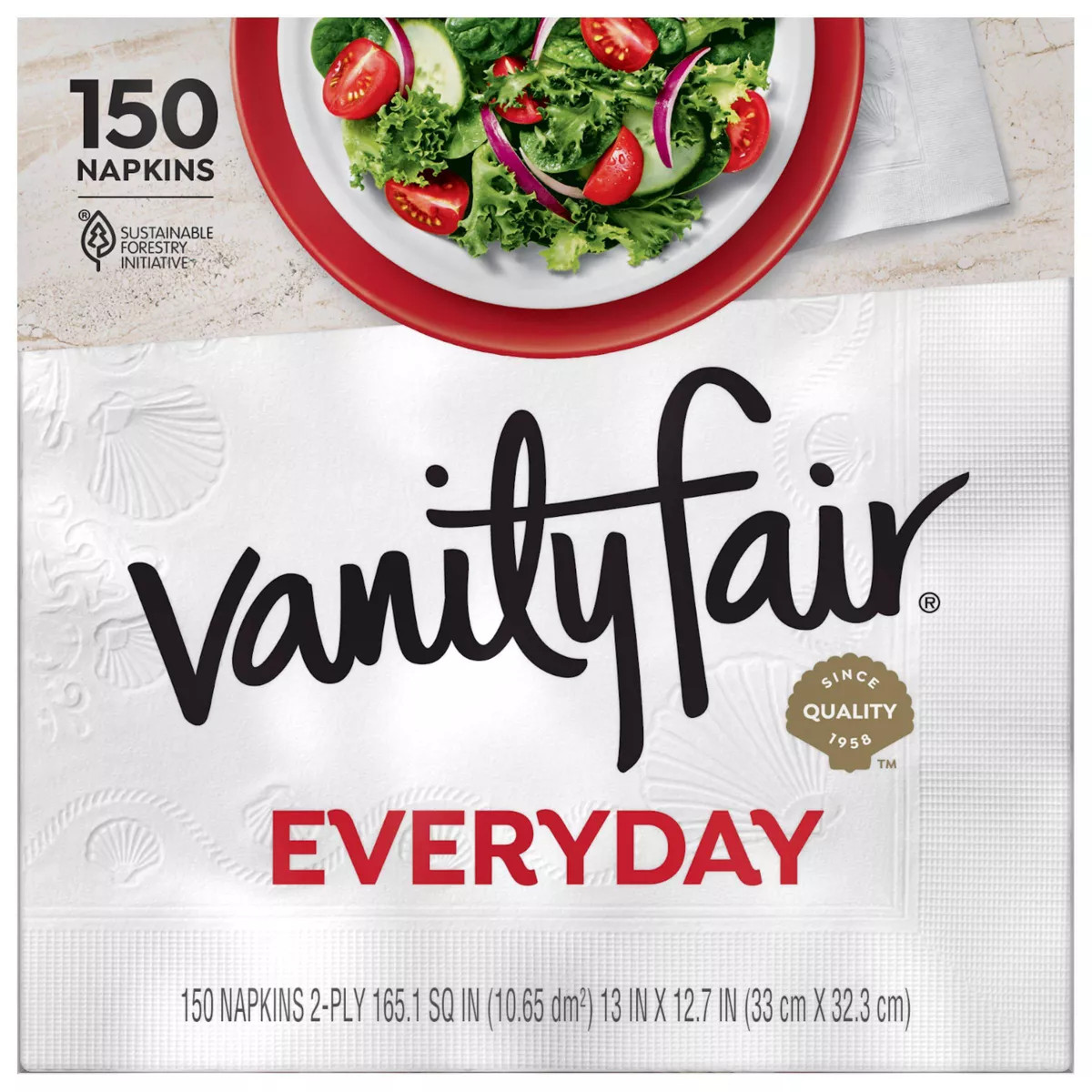 Vanity Fair Everyday 2-Ply Napkins - 150ct | Target
