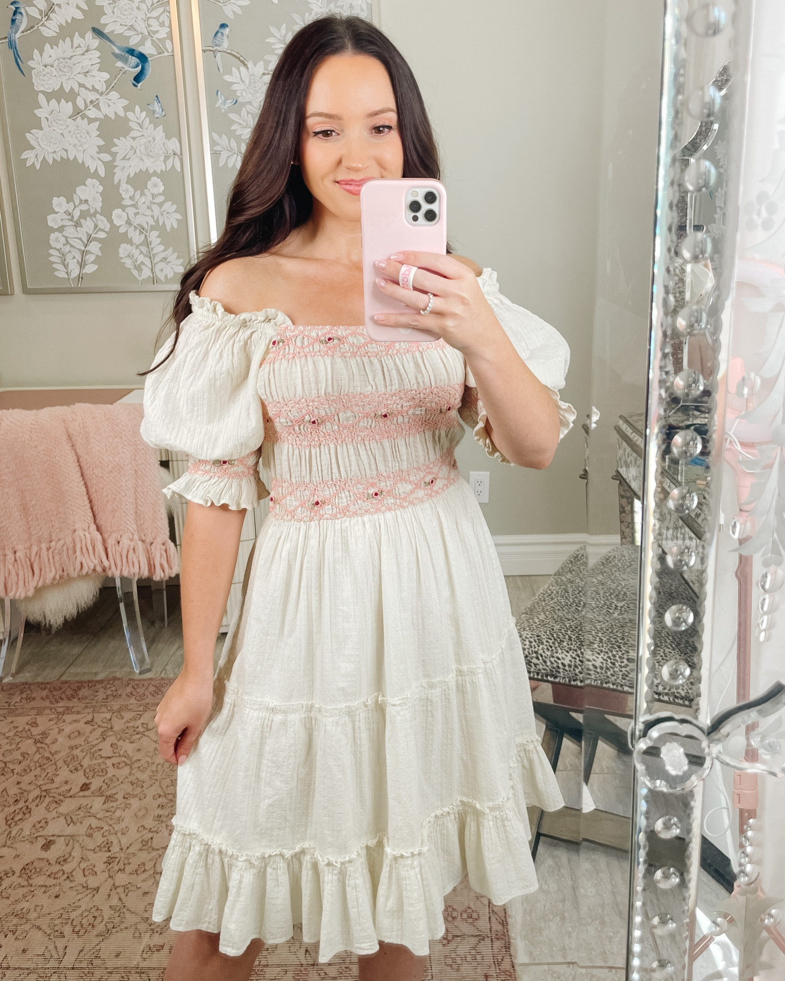 This ivy city co prairie style midi dress is so pretty! It reminds me of a hill house dress! 

Wearing size XS and this brand runs a little large. If between sizes, size down 1



#LTKSeasonal #LTKbump #LTKstyletip