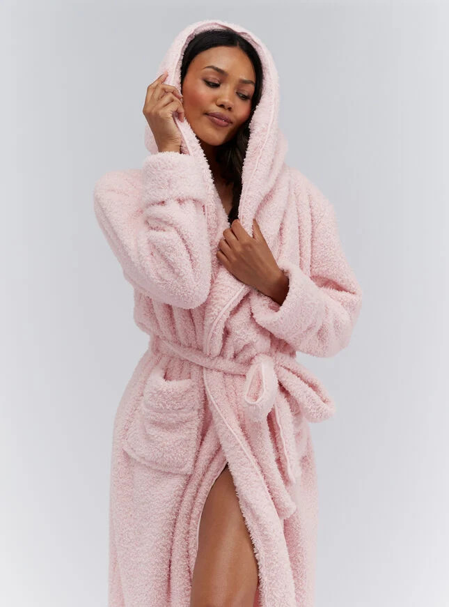 Fluffy Boucle Long Robe | Boux Avenue | Boux Avenue (UK)