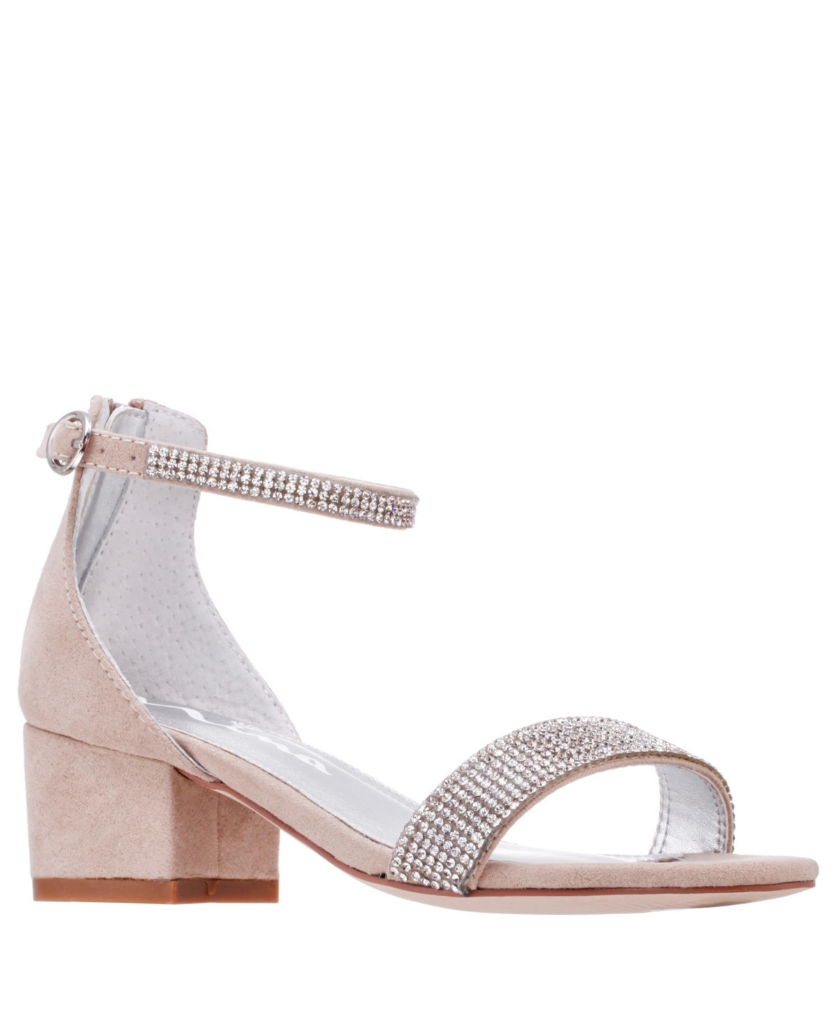 Nina Big Girls Valetta Ankle Strap Zipper Closure Sandals | Macys (US)