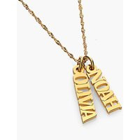 Singapore Chain Name Necklace - Gold Vermeil | Oak & Luna (US)