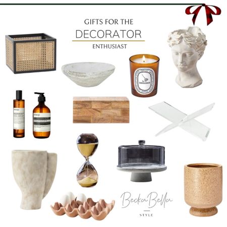Gift guide: for the decorator enthusiast! Best thoughtful gifts for the well-curated home, Aesop room spray, odor eater candle, cane basket, Grecian bust

#LTKhome #LTKSeasonal #LTKGiftGuide
