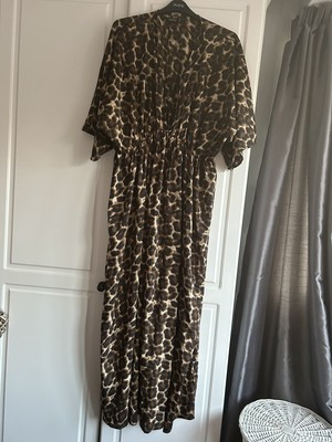 Ladies Plus Size Leopard Print Kaftan Maxi Dress. Generous Oversized Fit 28 +  | eBay | eBay UK