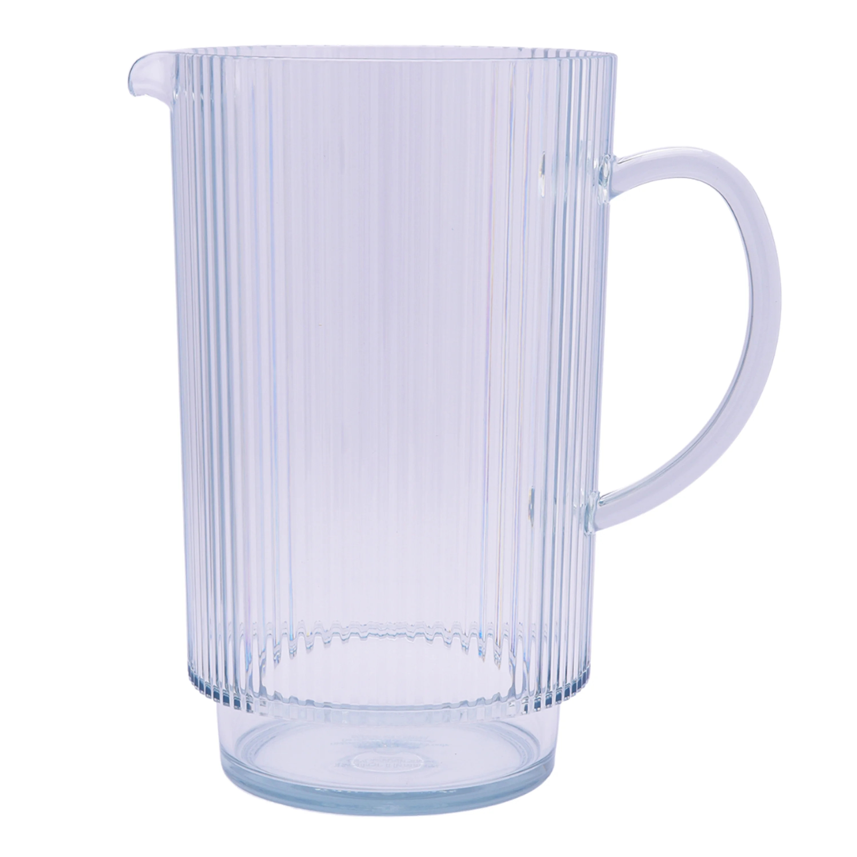 Better Homes & Gardens 2.2-Quart Plastic Ribbed Pitcher, Sage - Walmart.com | Walmart (US)