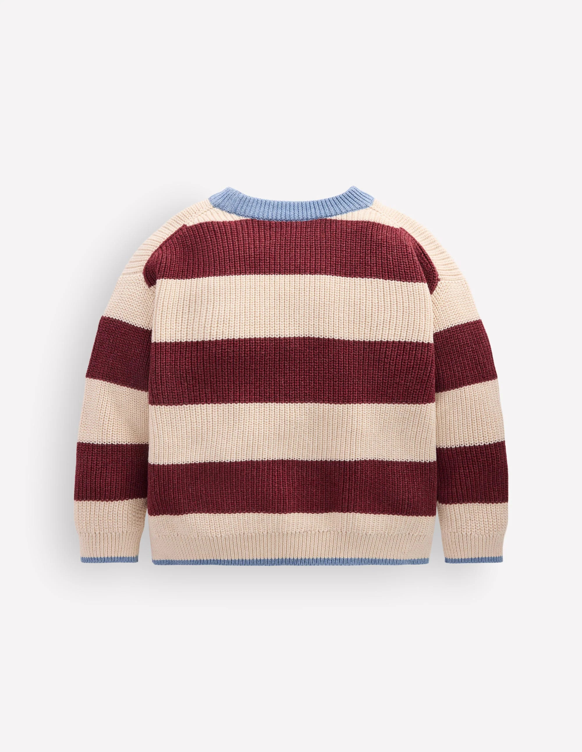 Chunky Cotton Jumper-Sweet Cherry Stripe | Boden (US)