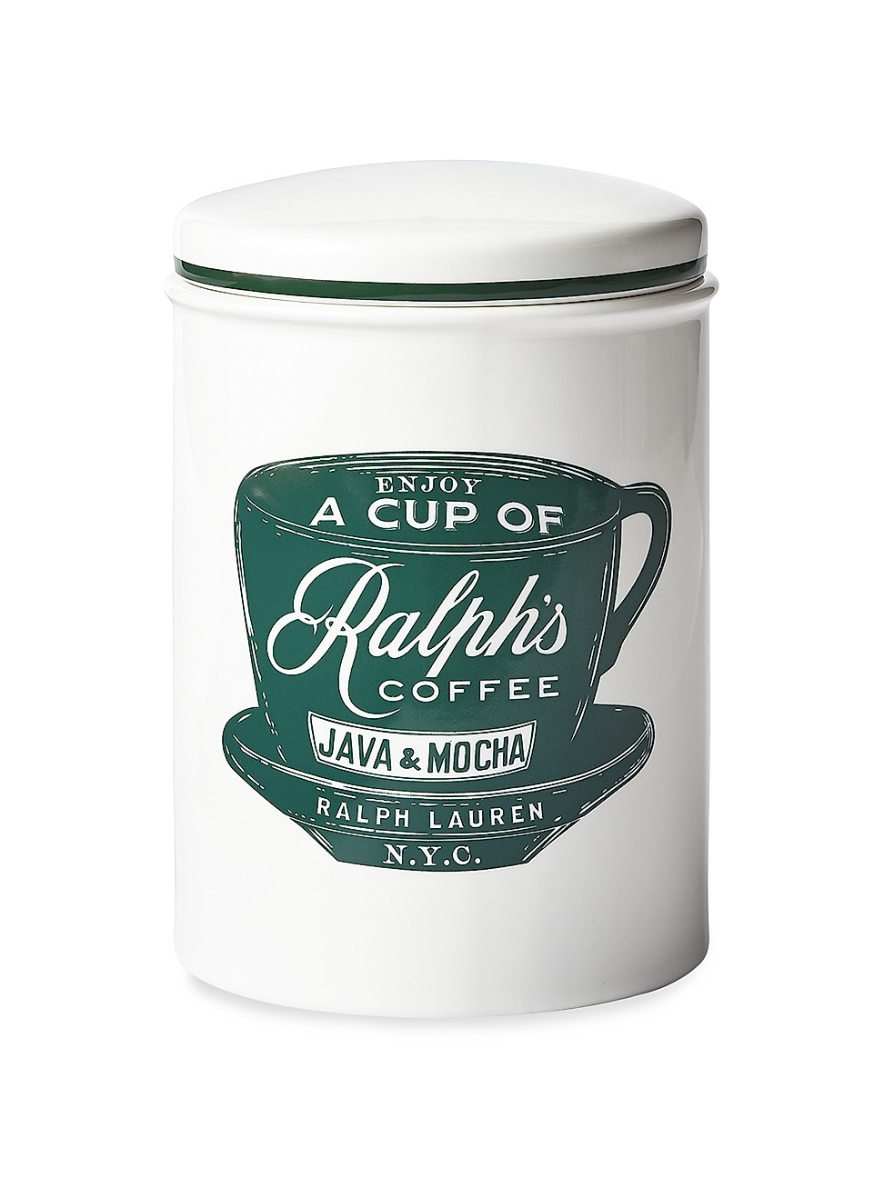 Ralph's Coffee Canister - White Green | Saks Fifth Avenue