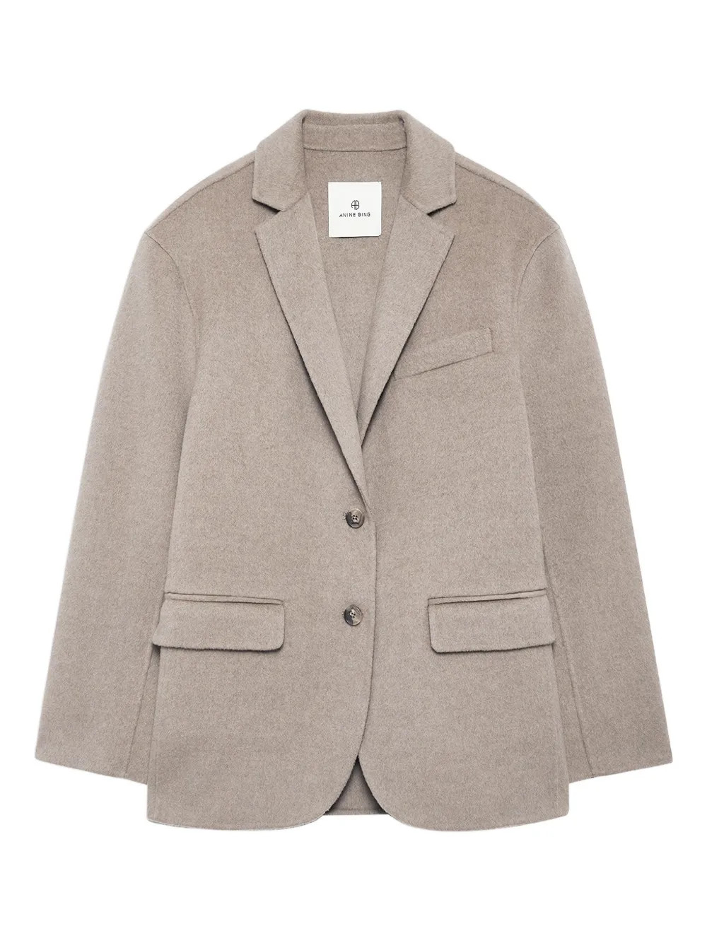 single-breasted long-sleeve blazer | Farfetch Global