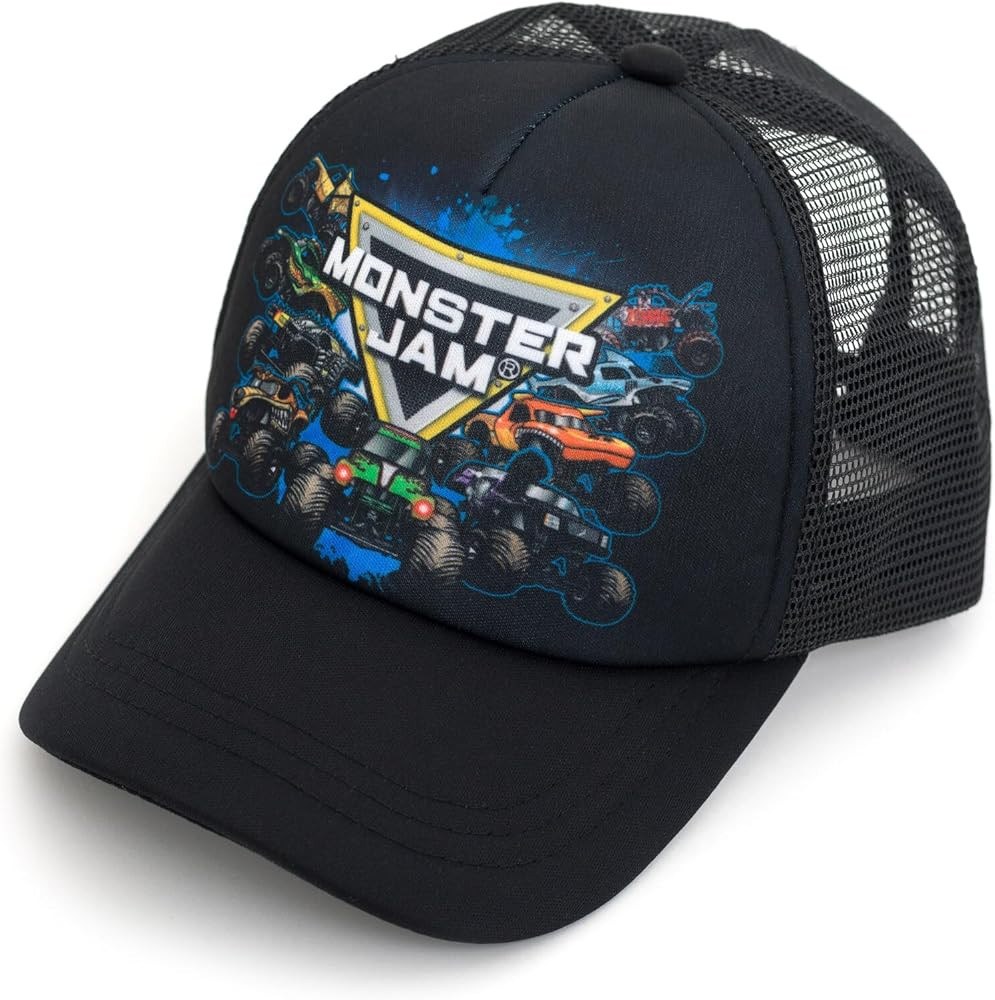 Monster Jam Mesh Adjustable Snapback Baseball Cap One Size Grave Digger El Toro Loco Megalodon | Amazon (US)