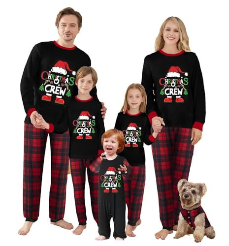 Yaguyuly Christmas Family Matching Pajamas Sets - Pjs Sleepwear Outfits for Christmas Holiday Xmas Party (Baby, 12 Months, #011) | Amazon (US)