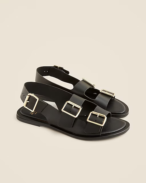 Carsen Made-in-Italy slingback sandals in leather | J. Crew US