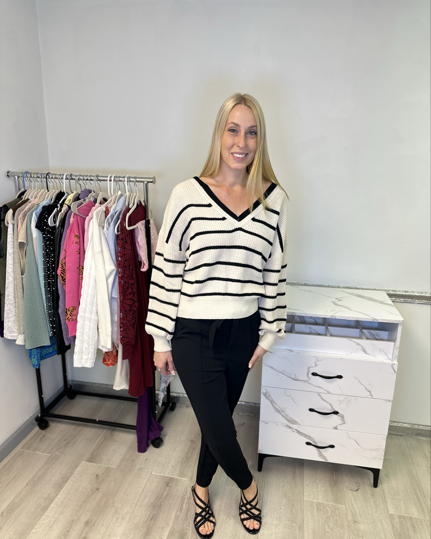 Oversized fall striped sweater
🤍I love the cozy and adorable fit of this sweater
🤍it has stretch to it 
🤍 fits true to size, wearing size small and I am 5’10”

#LTKStyleTip #LTKWorkwear #LTKFindsUnder50