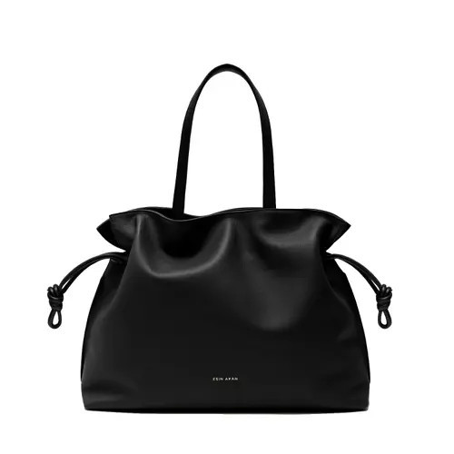 Esin Akan 2-in-1 Emma Leather Tote Bag in Black at Nordstrom | Nordstrom