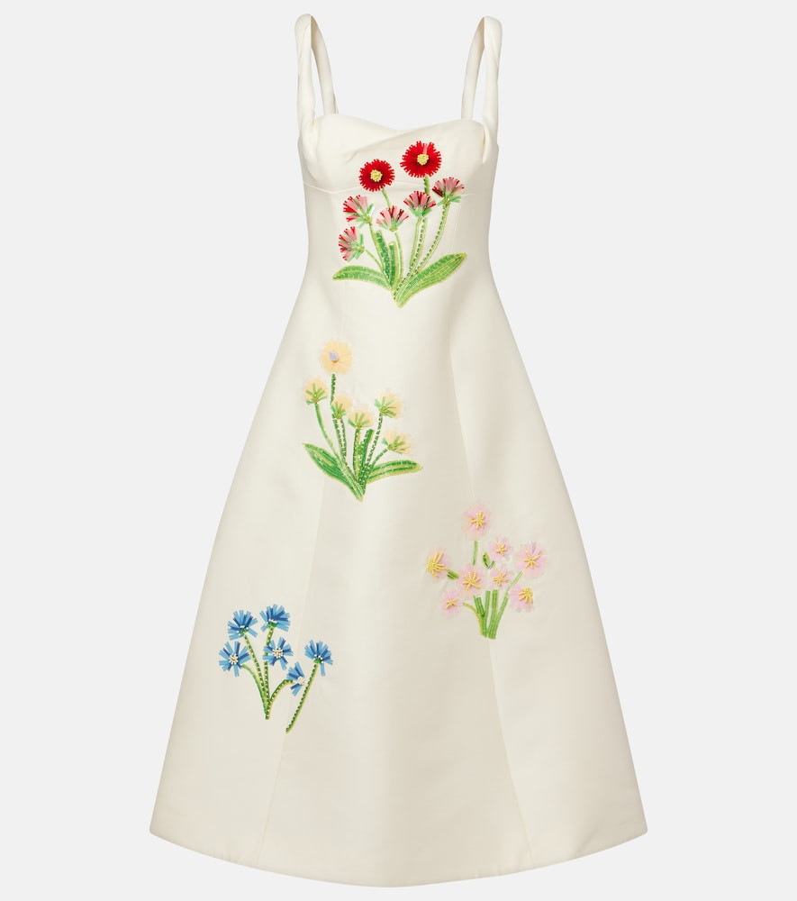 Leo Lin Beatrice embellished wool and silk midi dress | Mytheresa (US/CA)
