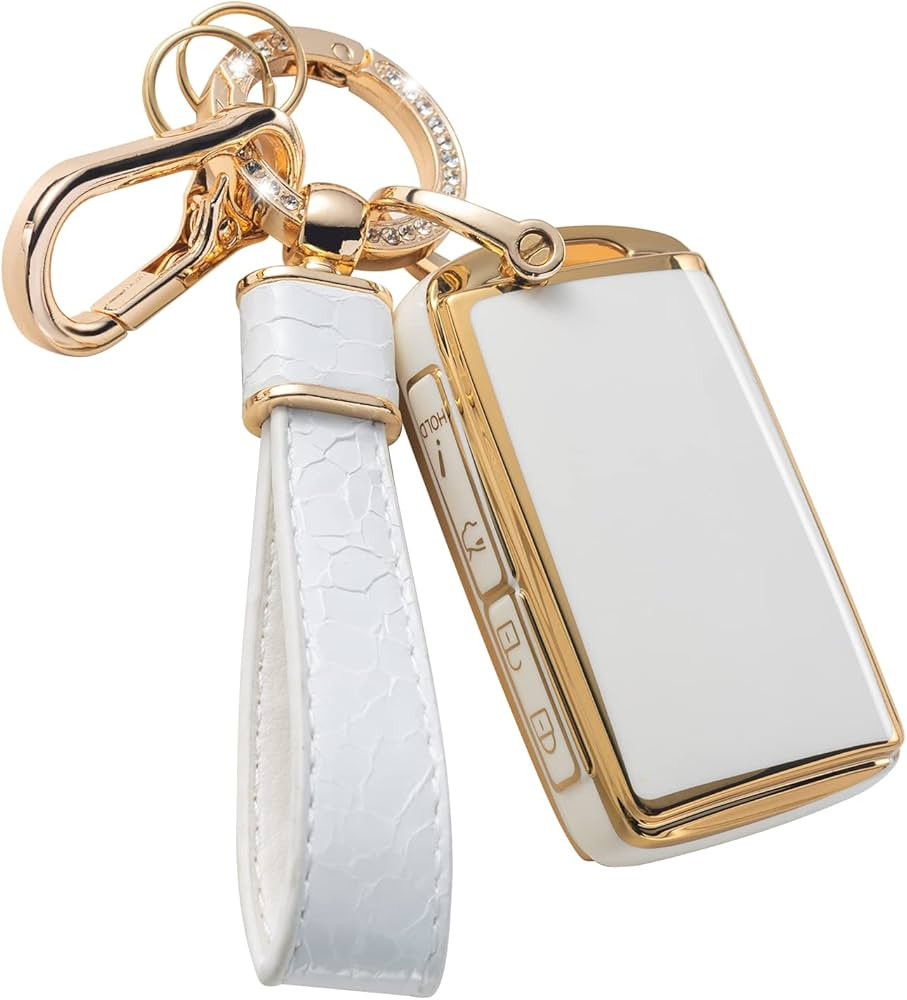 for Mazda Key Fob Cover with Leather Keychain Soft TPU Protection Key Case Compatible with Mazda ... | Amazon (US)