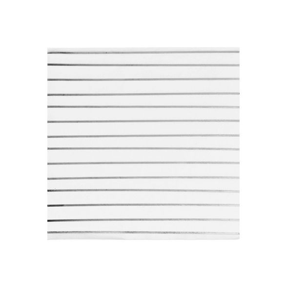 30ct Disposable Lunch Napkins Silver - Spritz™ | Target