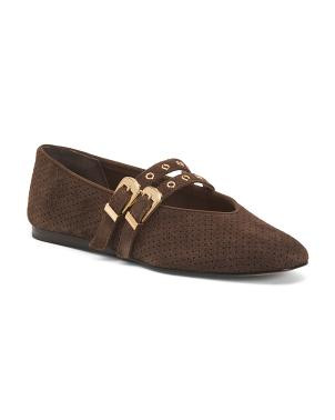 Suede Baylee Ballet Flats | Leather & Suede Shoes | TJ Maxx | TJ Maxx