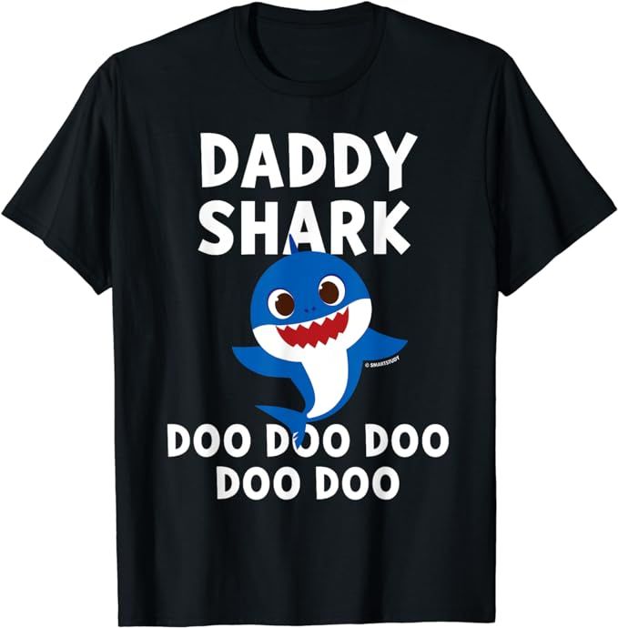 Pinkfong Daddy Shark Official T-shirt | Amazon (US)