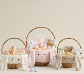 Fur Bunny Easter Basket Liners | Pottery Barn Kids