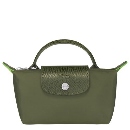 Le Pliage Green Pouch with handle Forest - Recycled canvas (34175919479) | Longchamp US | Longchamp