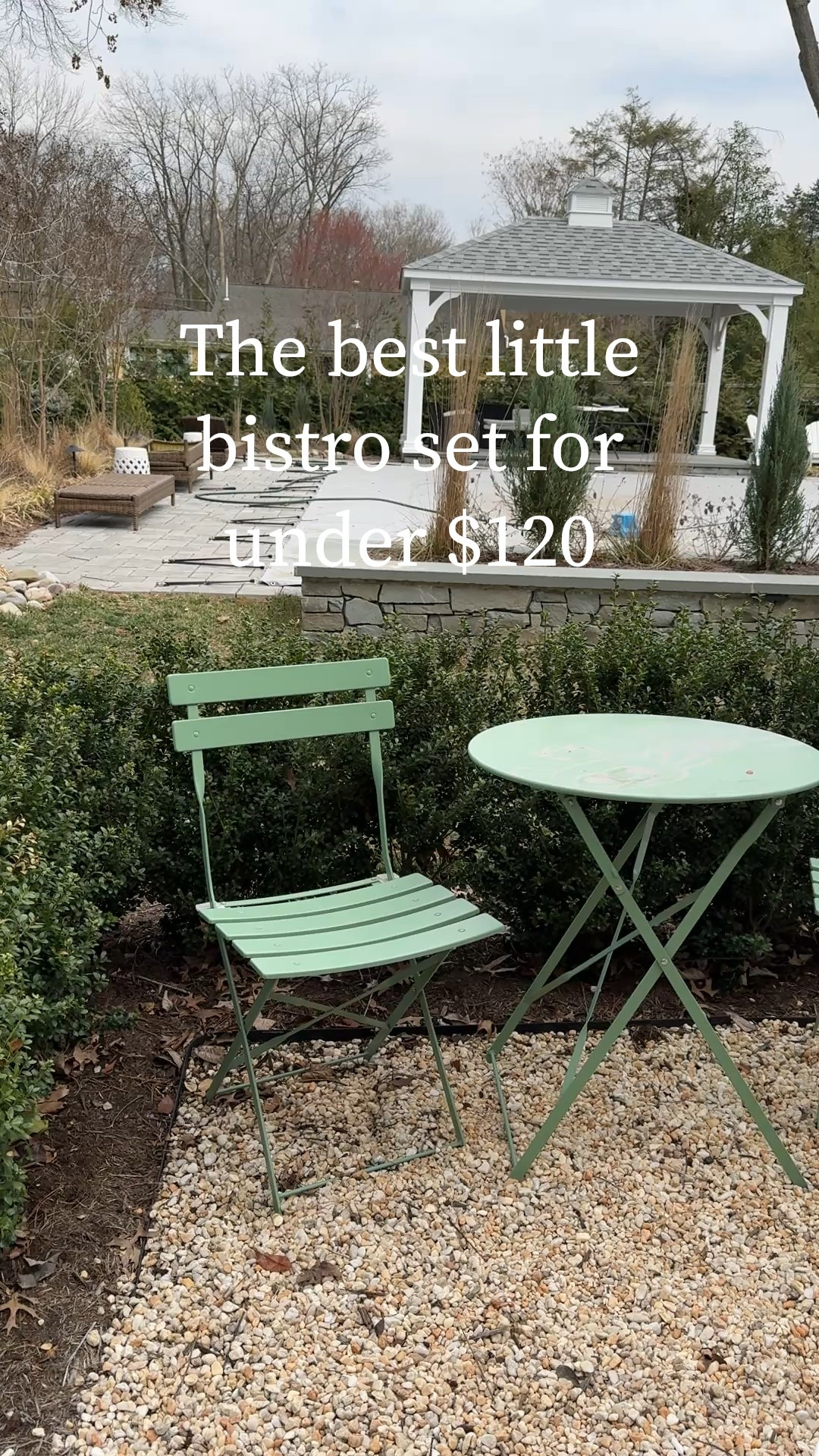 The best little bistro set for under $120 🙌  #gardenparty #amazonfinds #outdoorrefresh #backyardrefresh

#LTKHome #LTKSeasonal #LTKWatchNow