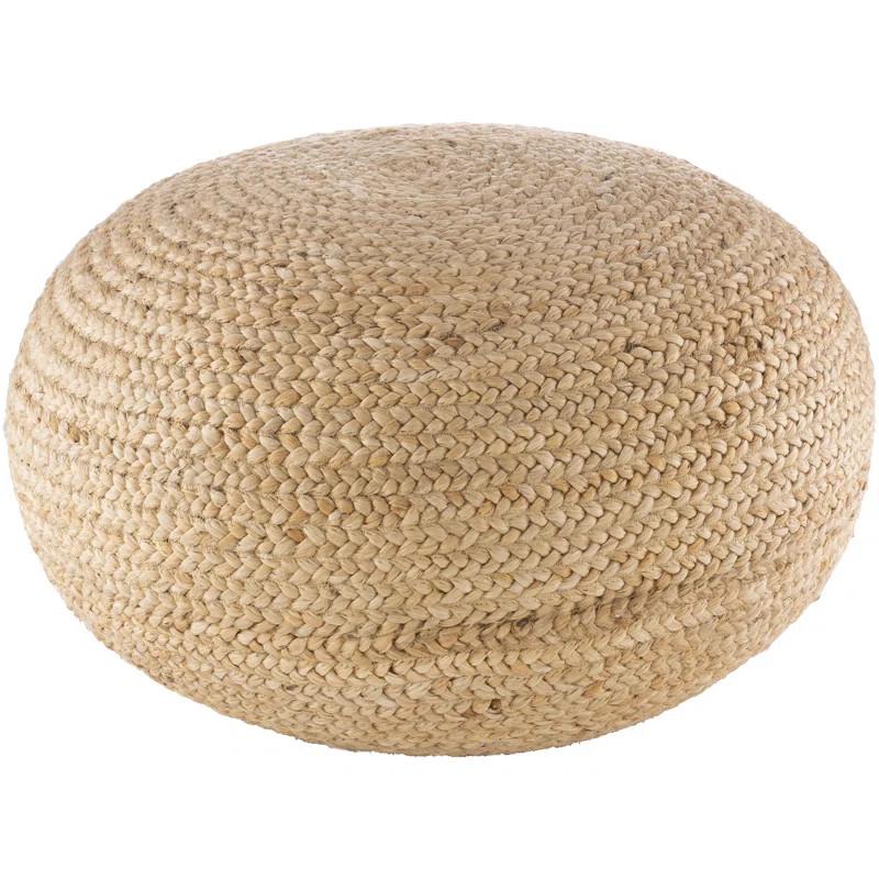 Kamila 25'' Wide Round Pouf Ottoman | Wayfair North America