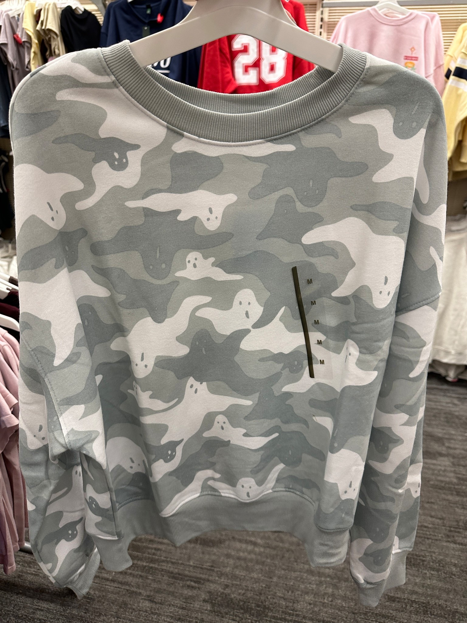 Spooky ghost camo crewneck from Target

#LTKStyleTip #LTKSeasonal #LTKFindsUnder50