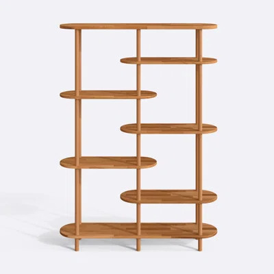 Oslo Minimalist Tall Etagere Bookcase With 7 Shelves | Wayfair North America