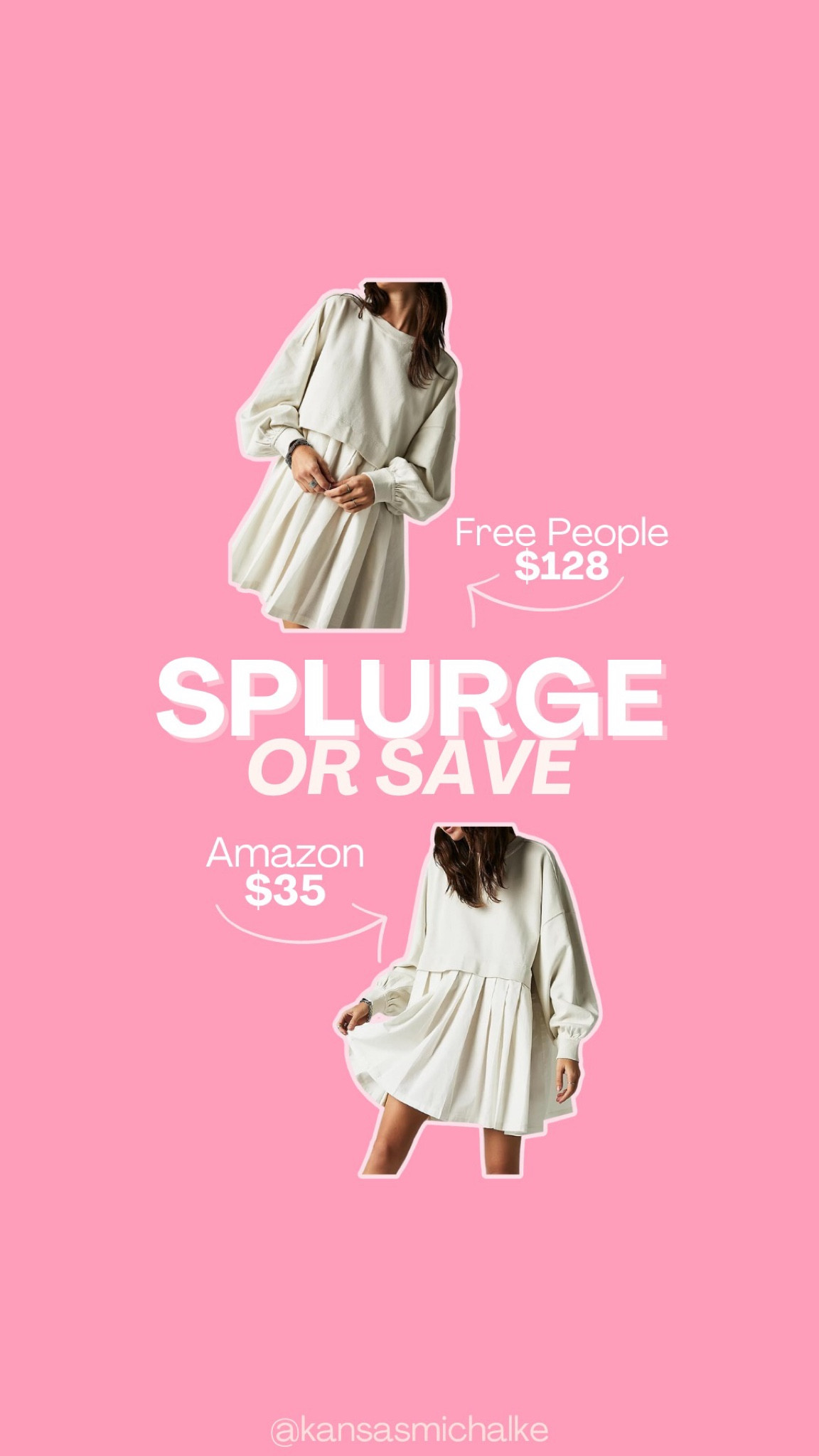 SPLURGE or SAVE 💓 Free People or Amazon! 

Save Money!!! 💸💸

#LTKSeasonal #LTKunder50