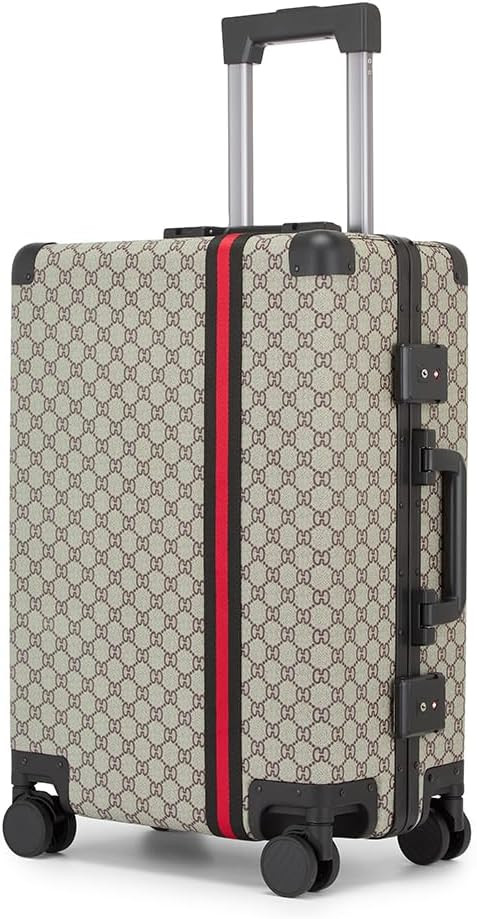 VH&GRED Fashionable Durable Leather Suitcase - Lightweight Large Carry on Luggage Travel Luggage ... | Amazon (US)