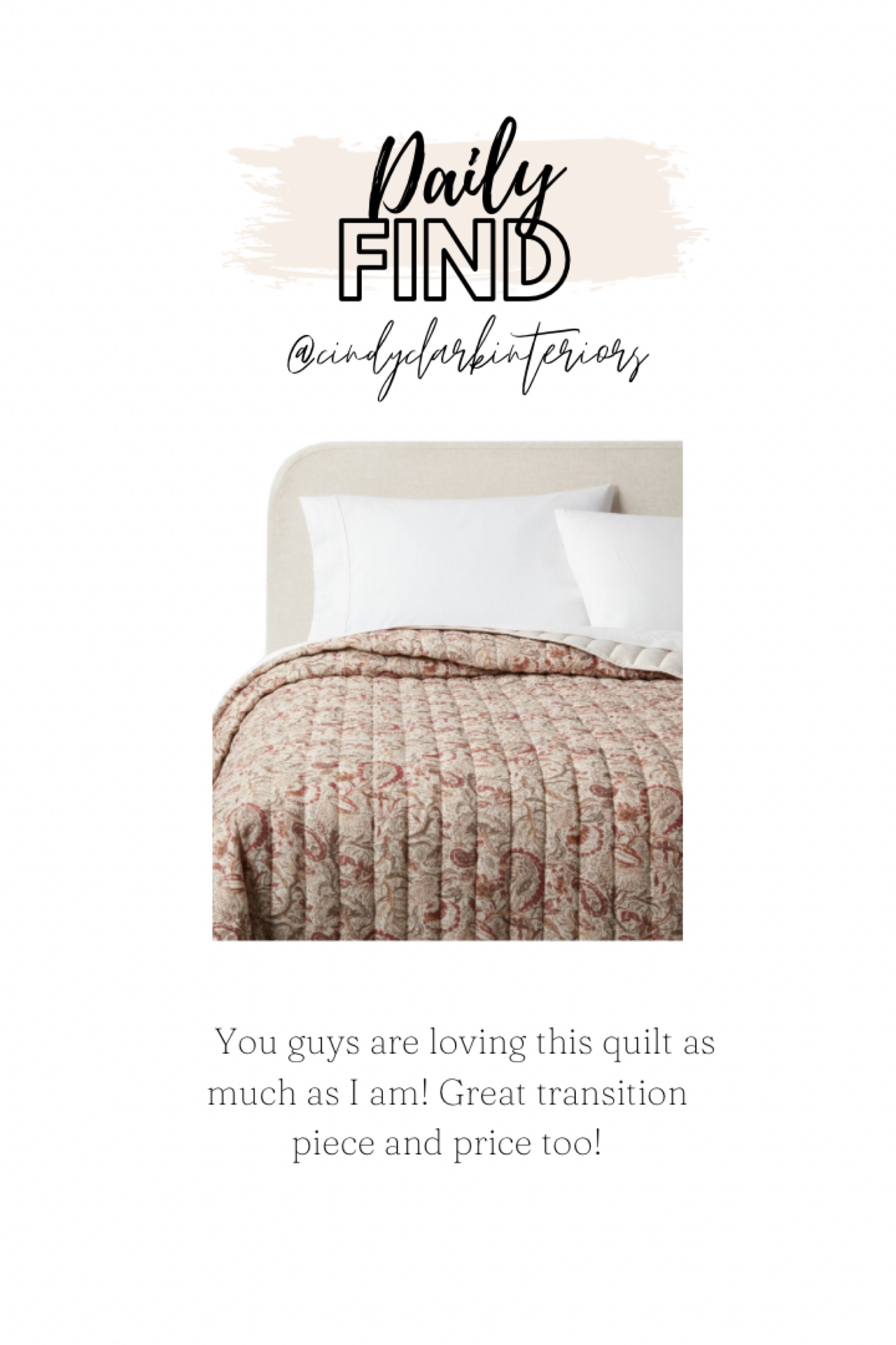 Loving this quilt for fall! 

Target, quilt, fall, red, cream, blanket

#LTKhome #LTKSeasonal