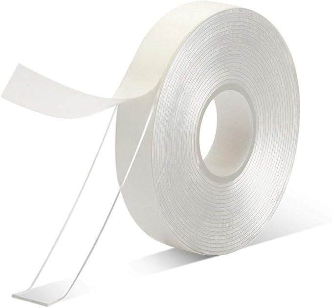 Double Sided Adhesive Tape -1/2" 10' Acrylic Transparent Removable No Residue Double Sided Heavy ... | Amazon (US)