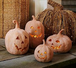 Handmade Terracotta Jack O' Lantern | Pottery Barn (US)
