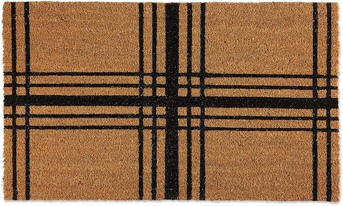 DII Natural Coir Doormat, Geometric Doormat, Farmhouse Plaid, 18x30 | Amazon (US)