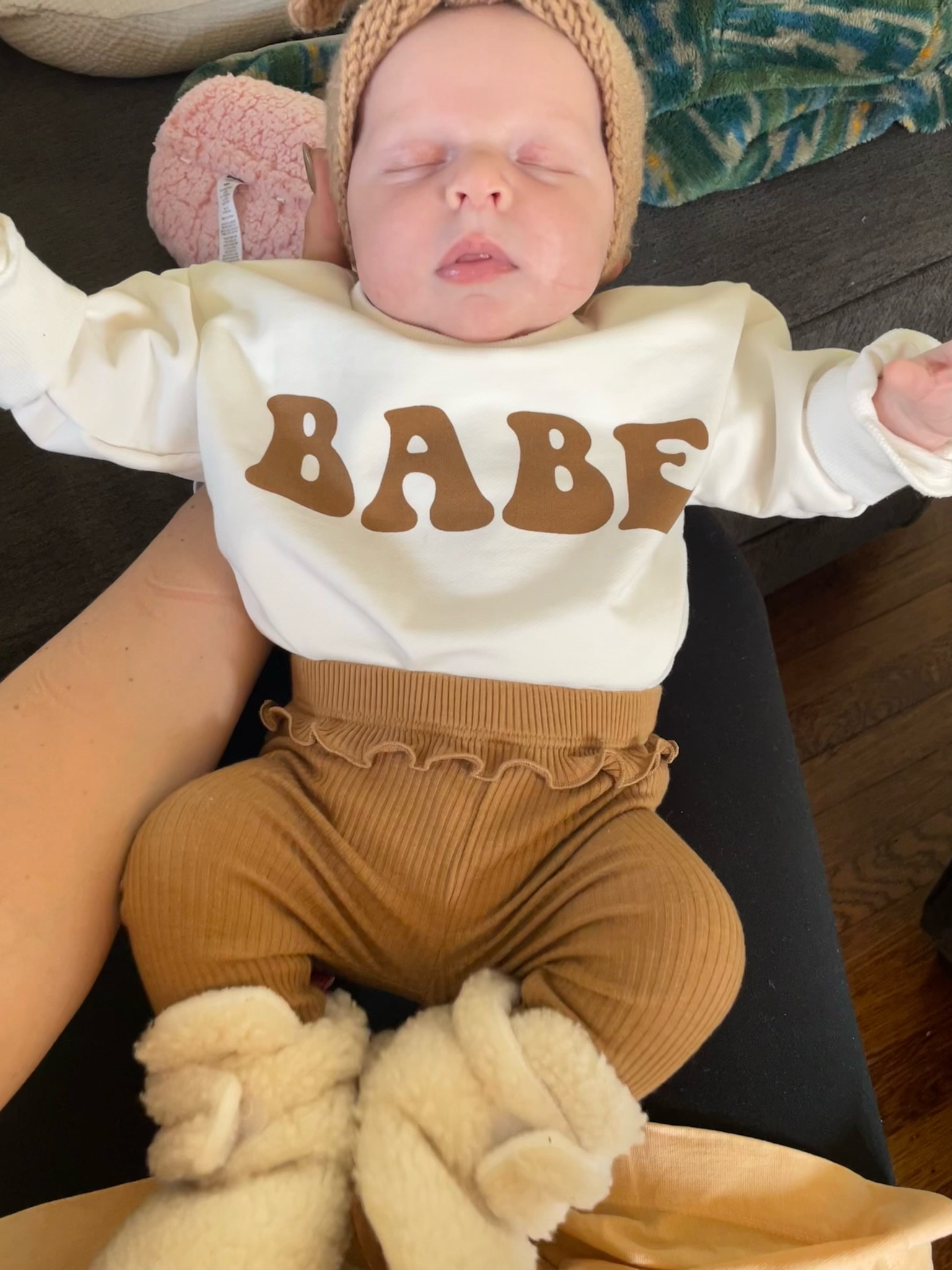 Babe top from a local boutique but found on Amazon! Old navy pants. Amazon headband and booties! 

#LTKbaby #LTKkids #LTKfamily