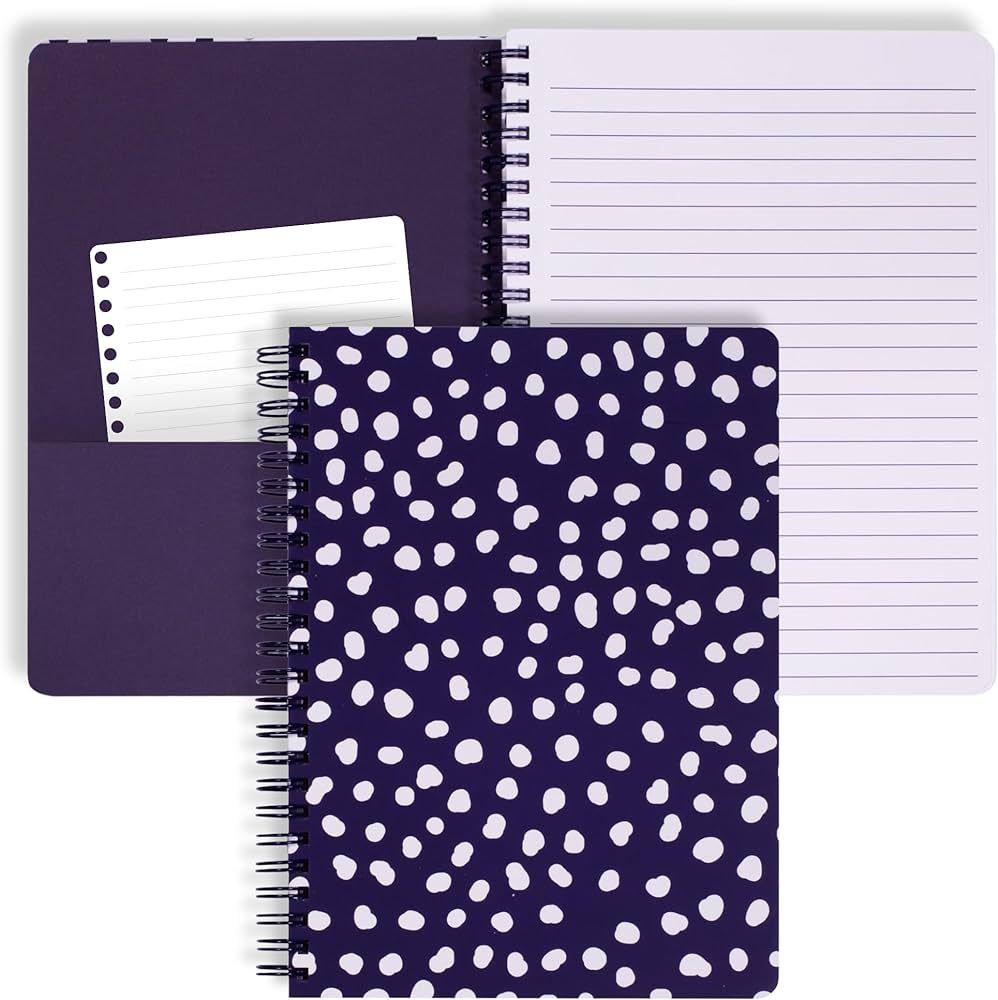 Steel Mill & Co Cute Blue Mini Spiral Notebook, 8.25" x 6.25" Journal with Durable Hardcover and ... | Amazon (US)