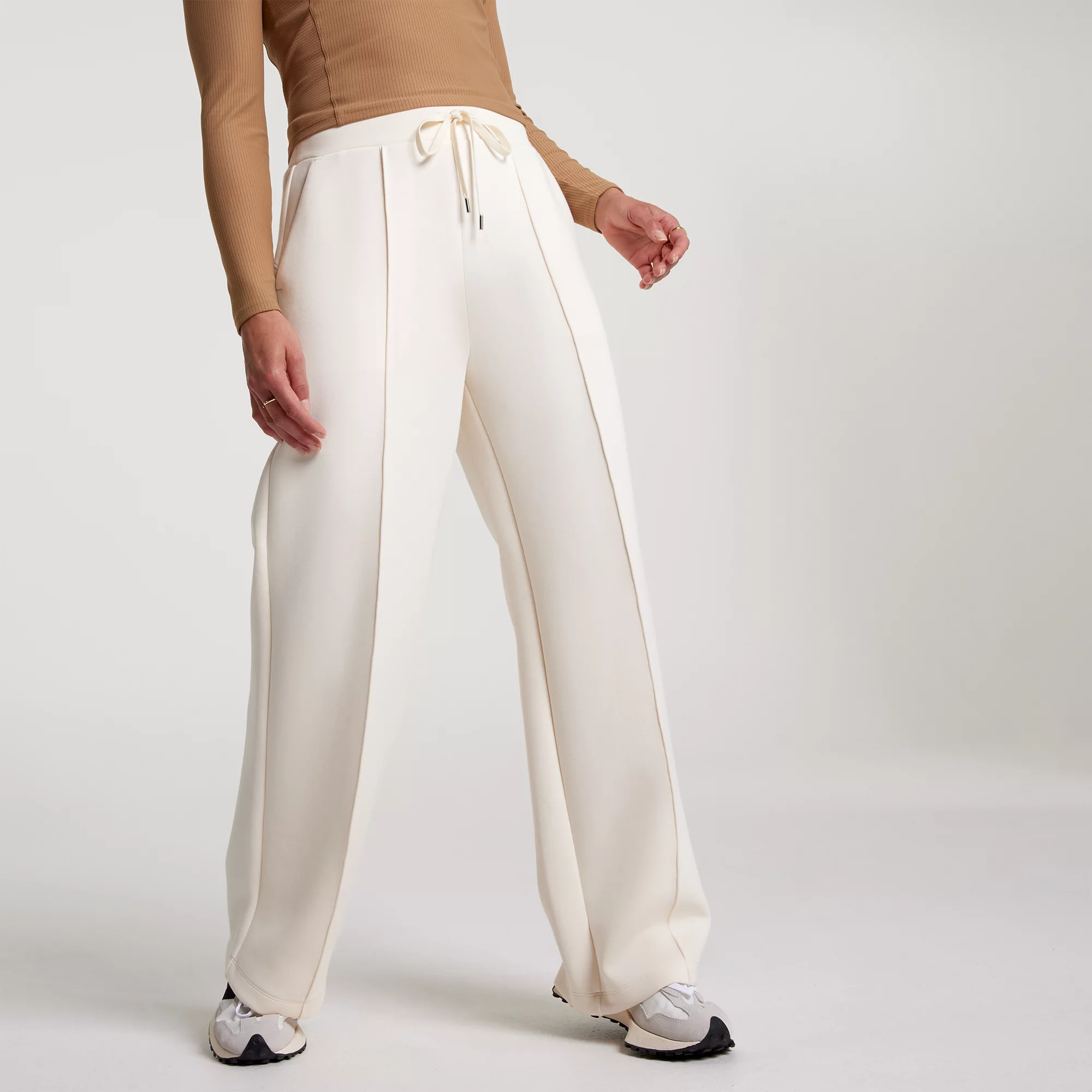 CALIA Women's Soft Scuba Wide Leg Pant, XS, Light Cream | DICK'S Sporting Goods