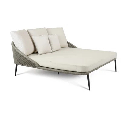 Rodona 63" Wide Outdoor Patio Daybed with Acrylic Cushion | Wayfair North America